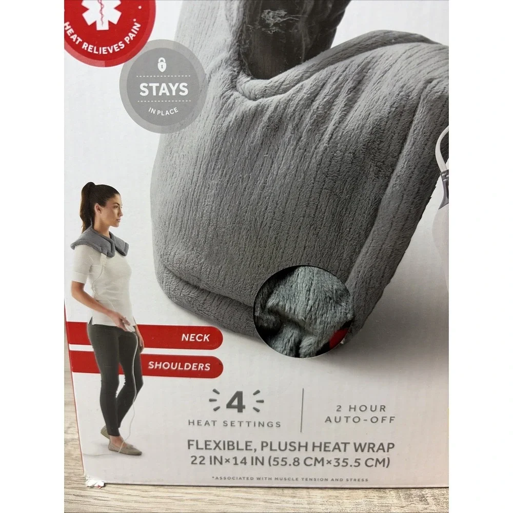 Sunbeam Renue Heat Wrap for Neck & Shoulders 4 Heat‎ Settings 22